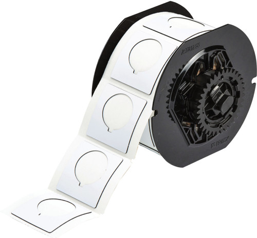 1.8" x 1.8" Brady Raised Panel Label (Cartridge of 190 Labels) - B30EP-169-593-WT