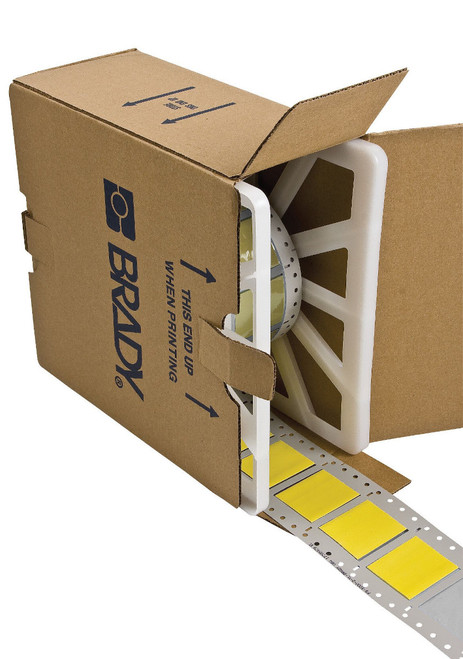 2" x 1.66" Brady Label (Yellow) (Roll of 500 Each) - CGS-1000-2-YL-2