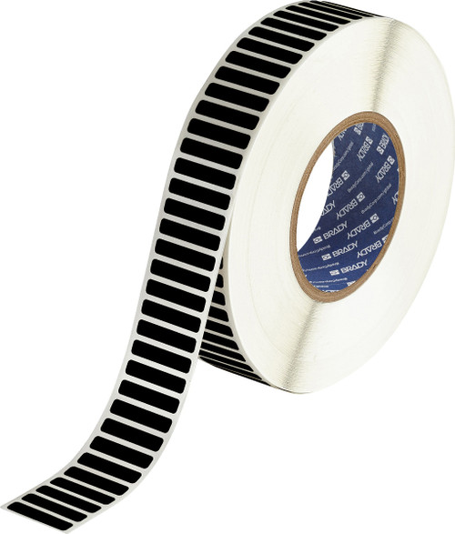 1.25" x 0.25" Brady Label (Black) (Roll of 10000 Labels) - LZR-43-731-10