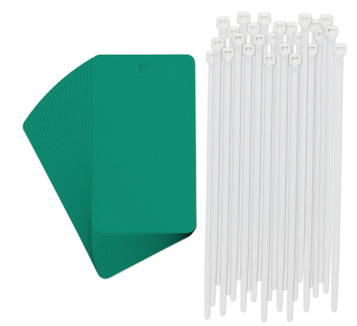 3" x 5" Brady Tag (Green) (Pack of 25 Each) - 56939-PK