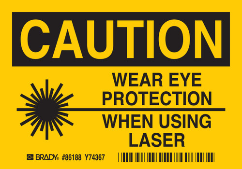 5" x 3.5" Brady Label - 86188