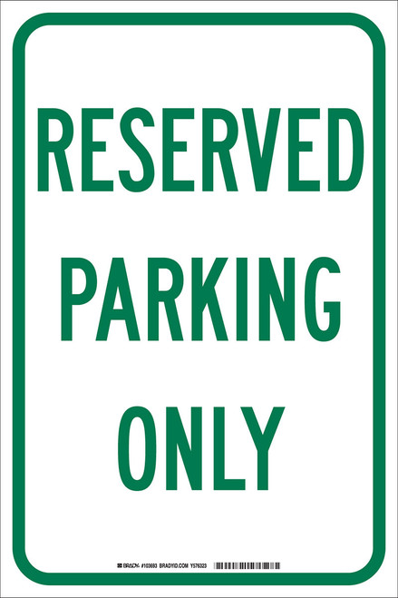 12" x 18" Brady Label (Green on White) (Sign) - 103693