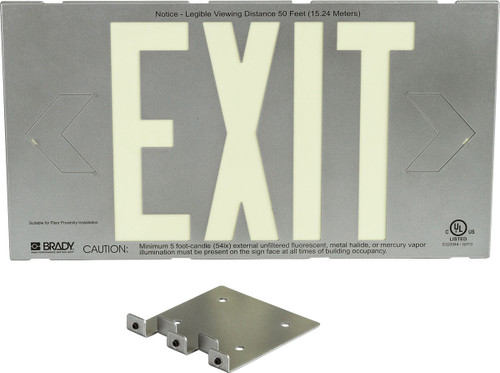 15.25" x 8.25" Brady Sign - 112655B