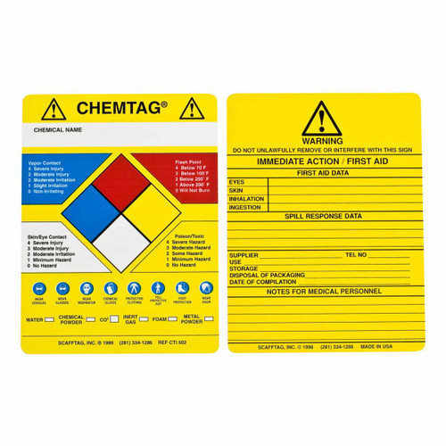 CHEM-CTI502 Brady  Tag - Image1