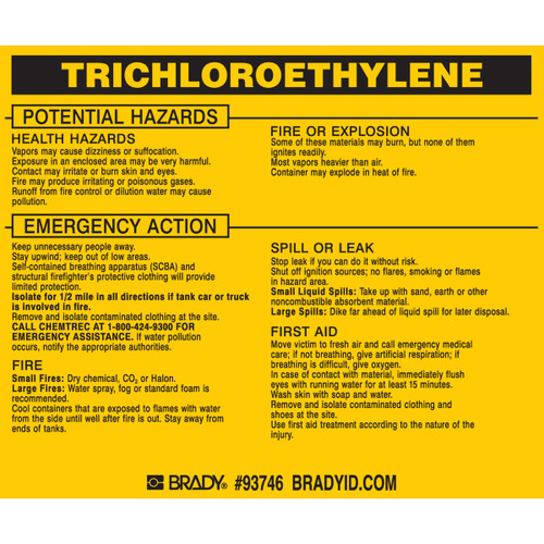 93746 Brady  Label - Image1