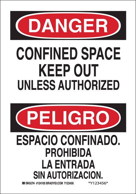 Brady Label (Sign) - 124106
