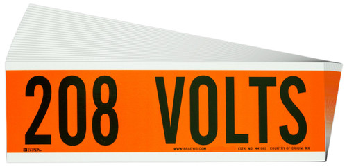 9" x 2.25" Brady Label - 152317