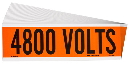 9" x 2.25" Brady Label - 152329