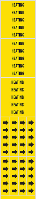 2.75" x 2.25" Brady Label (Black on Yellow) (Pack of 5 Cards) - 7124-3C-PK
