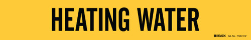 24" x 4" Brady Label (Black on Yellow) (Pack of 5 Cards) - 7128-1HV-PK