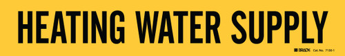 14" x 2.25" Brady Label (Black on Yellow) (Pack of 5 Cards) - 7130-1-PK