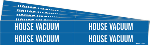 7" x 1.125" Brady Label (White on Blue) (Pack of 5 Cards) - 7378-4-PK