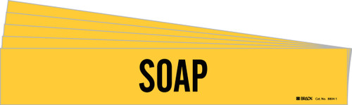 14" x 2.25" Brady Label (Black on Yellow) (Pack of 5 Cards) - 8804-1-PK