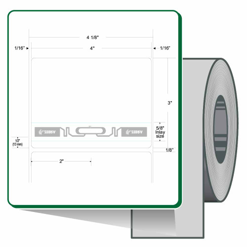 4" x 3" Zebra Z-Perform 1500T Label (Roll) - 10038997