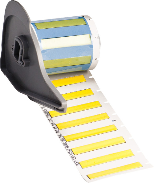 1.75" x 0.335" Brady Fluid Sleeve Resistant Permasleeve Marker Label (Yellow) (Roll of 100 Each) - M7-187-175-344-YL