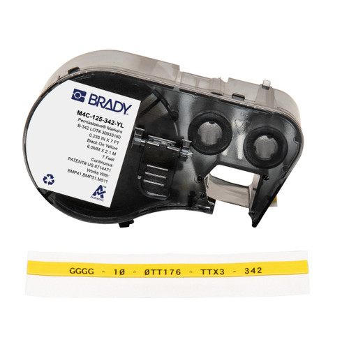 M4C-125-342-YL Brady  Label - Image1