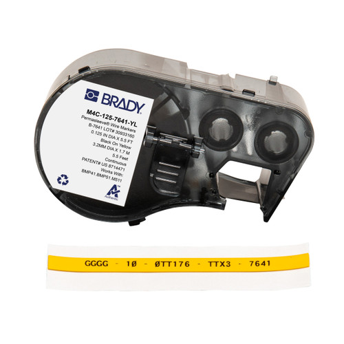M4C-125-7641-YL Brady  Label - Image1