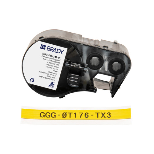M4C-250-342-YL Brady  Label - Image1