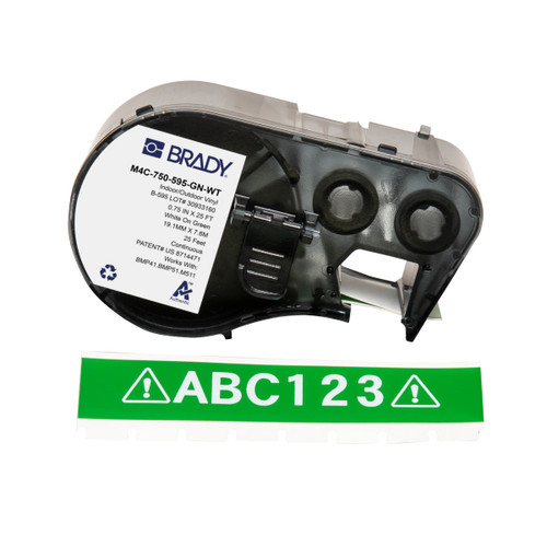 M4C-750-595-GN-WT Brady  Label - Image1