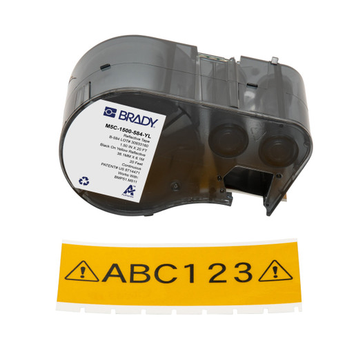 M5C-1500-584-YL Brady  Label - Image1
