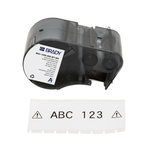 M5C-1500-595-WT-BK Brady  Label - Image1