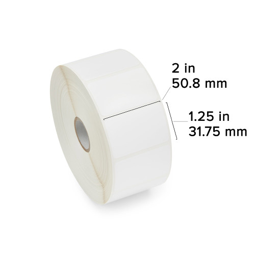 2" x 1.25" Zebra PolyPro 4000D Label (Roll) - 10031425-EA