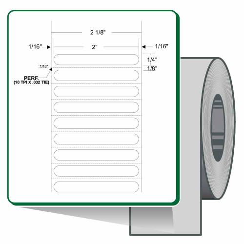 10021219 Zebra Z-Supreme 2000T Label