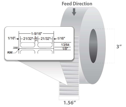 10023005 Zebra Z-Ultimate 2000T Label