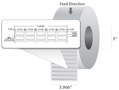 10022971 Zebra Z-Ultimate 2000T Label