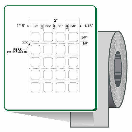 10023024 Zebra Z-Supreme 2000T Label