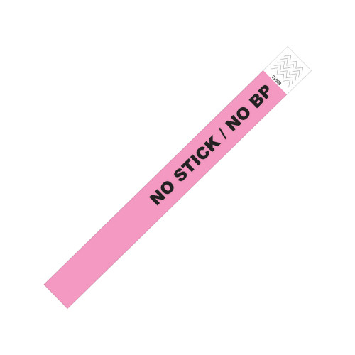 TY-NOSTICKNOBP Zebra Tyvek Alert Wristband