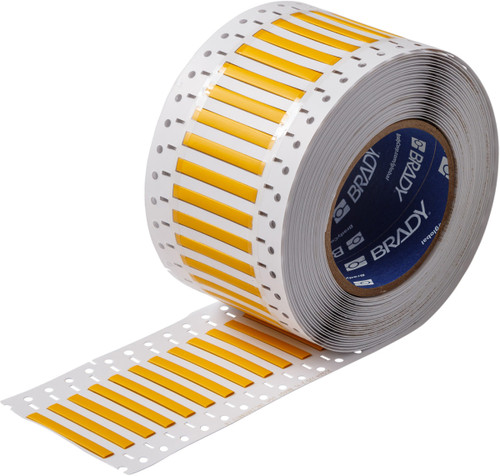 1" x 0.335" Brady Fluid Sleeve Resistant Permasleeve Marker Label - 3FR-187-2-YL-2