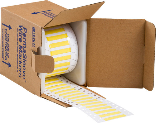 Brady PermaSleeve Marker Label - 3PS-187-2-YL-4