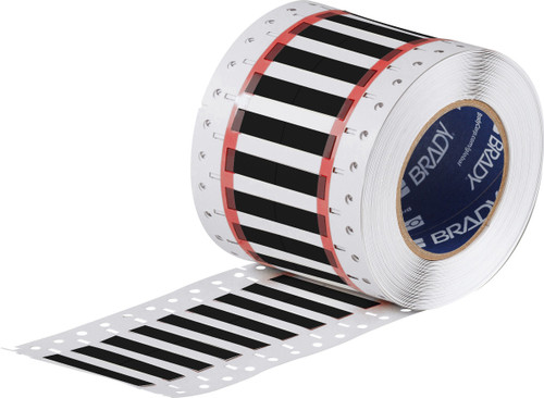 1" x 0.335" Brady PermaSleeve Heatex Wire Marking Sleeves Label (Black) - 2HX-187-2-BK-2