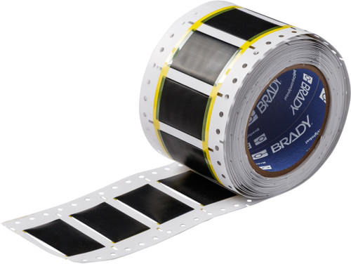 Brady High Temperature PermaSleeve Marker Label - 2HT-750-2-BK-S