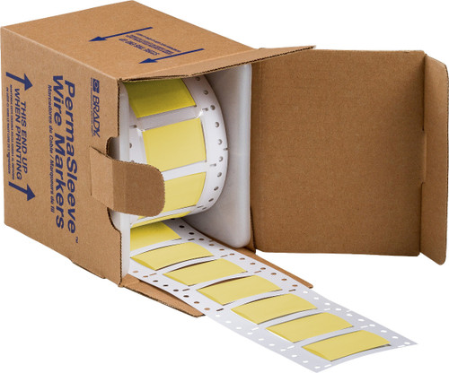 Brady PermaSleeve Heatex Wire Marking Sleeves Label - 2HX-750-2-YL-S