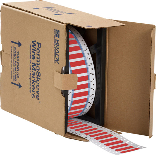 Brady PermaSleeve Marker Label - 3PS-500-2-RD