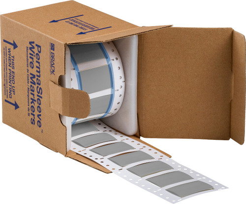 Brady PermaSleeve Marker Label - 3PS-750-2-GY-S-2