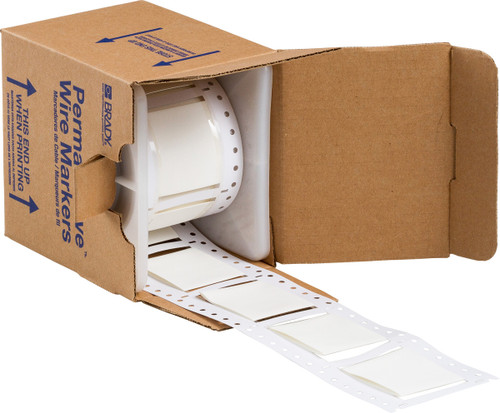 Brady PermaSleeve Marker Label - 3PS-1500-2-WT-2