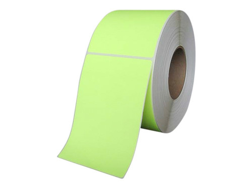 4" x 6" Paper Label (Fluorescent Chartreuse) (Case) - L-TT-40601PCH