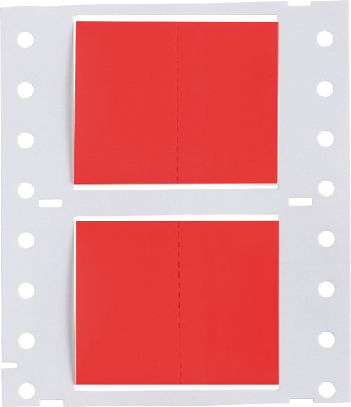 1" x 1.66" Brady PermaSleeve Heatex Wire Marking Sleeves Label - 2HX-1000-2-RD-J-2
