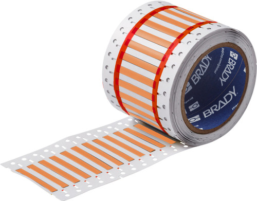 0.5" x 0.335" Brady PermaSleeve Heatex Wire Marking Sleeves Label - 2HX-187-2-OR-4