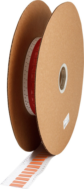 1" x 0.645" Brady PermaSleeve Heatex Wire Marking Sleeves Label (Orange) (Roll of 5000 Each) - 2HX-375-2-OR-J-2