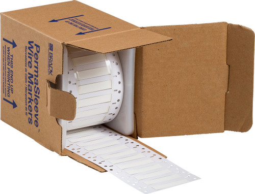 Brady PermaSleeve Heatex Wire Marking Sleeves Label - 2HX-250-2-WT-S