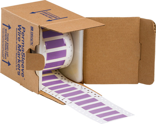 Brady PermaSleeve Marker Label - 3PS-375-2-VT-S