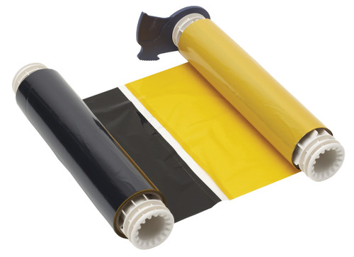 Brady R1000 Resin Ribbon (Black / Yellow) - 13526