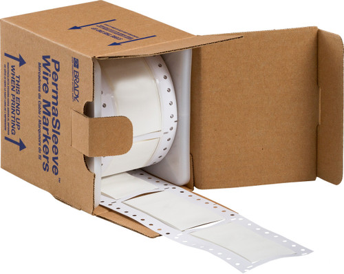 Brady PermaSleeve Heatex Wire Marking Sleeves Label - 2HX-2000-2-WT-S