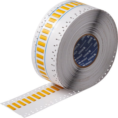 1" x 0.335" Brady Label - SA-2LSZH-187-1-YL