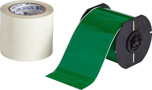 4" x 100' Brady ToughBond Label (Green) (Cartridge of 2 Rolls) - B30C-4000-483GN-KT