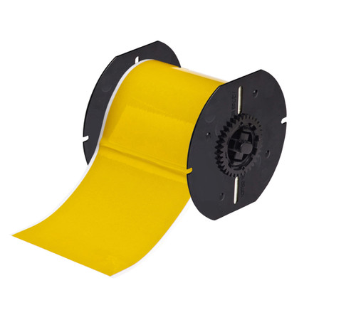 4" x 50' Brady Reflective Label (Yellow) (Cartridge of 50 Feet) - B30C-4000-584-YL